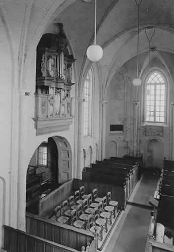 Interieur van de kerk de Harkstede.